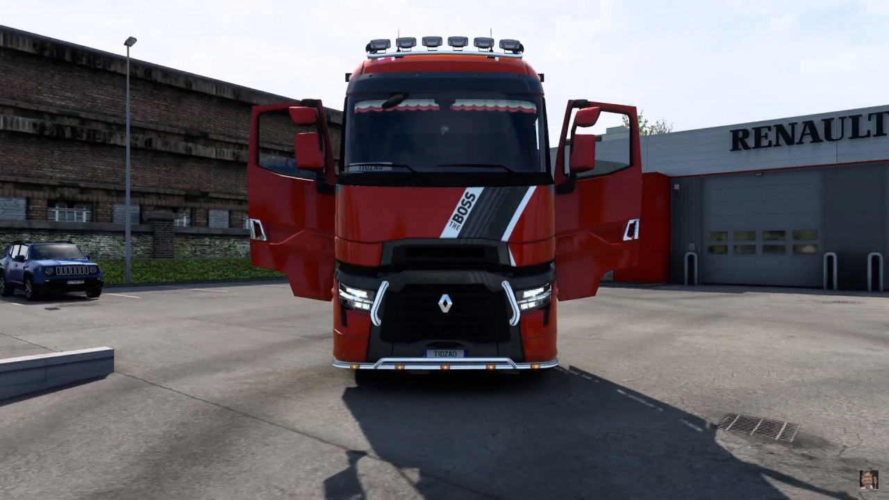 New RENAULT Truck Door Animation Mod - ETS2 1.40